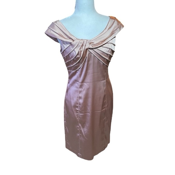 JONES NEW YORK blush pink twist dress Size 8 - Picture 1 of 16
